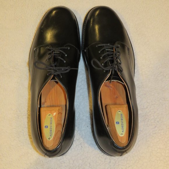 DJ Leavenworth 1979 Black Leather Derby\'s Dress Shoes 9.5R NOS NWOB main image 10